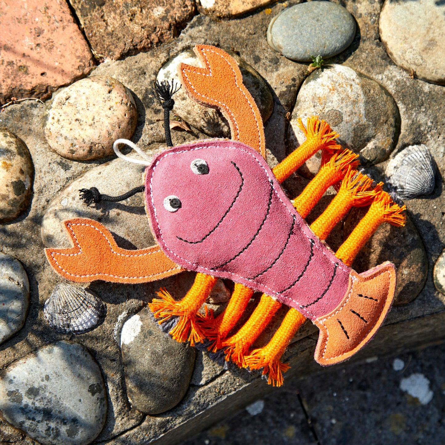 Red Green and wilds eco dog toy, Larry the Lobster