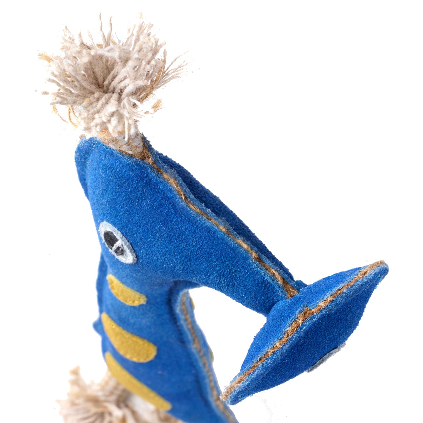 Blue and Yellow Green and wilds eco dog toy, Smorg