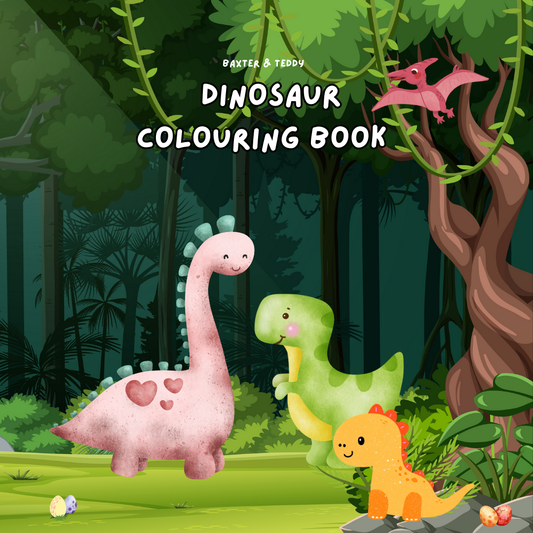 Dinosaur Colouring Book for Kids and Adults: Roar into a World of Fun and Colour