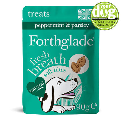 Fresh dog breath treats - peppermint & parsley soft bites