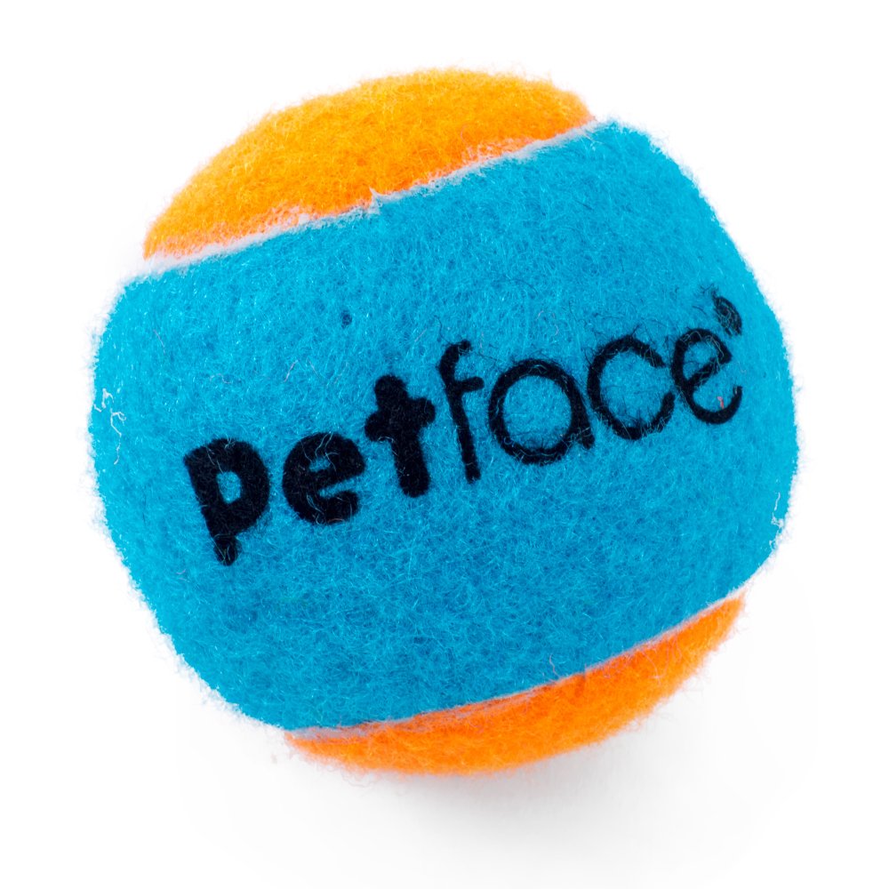 PetFace Squeaky Tennis Balls 3pk