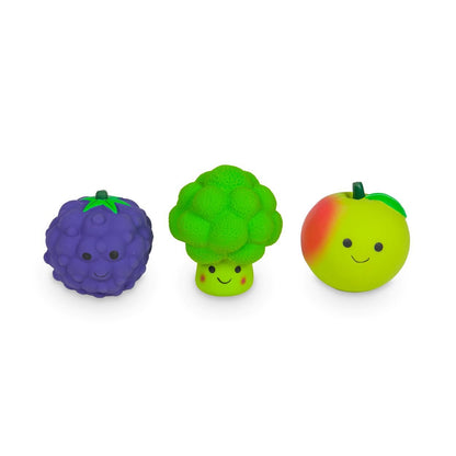 Foodie Faces Latex Fruits - Apple, Blackberry and Broccoli