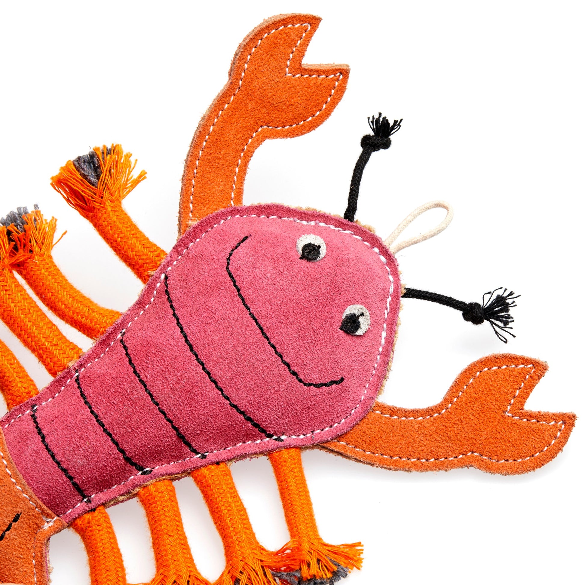 Red Green and wilds eco dog toy, Larry the Lobster