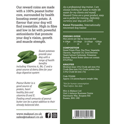 Peanut Butter Reward Coins  - Vegan dog training treats