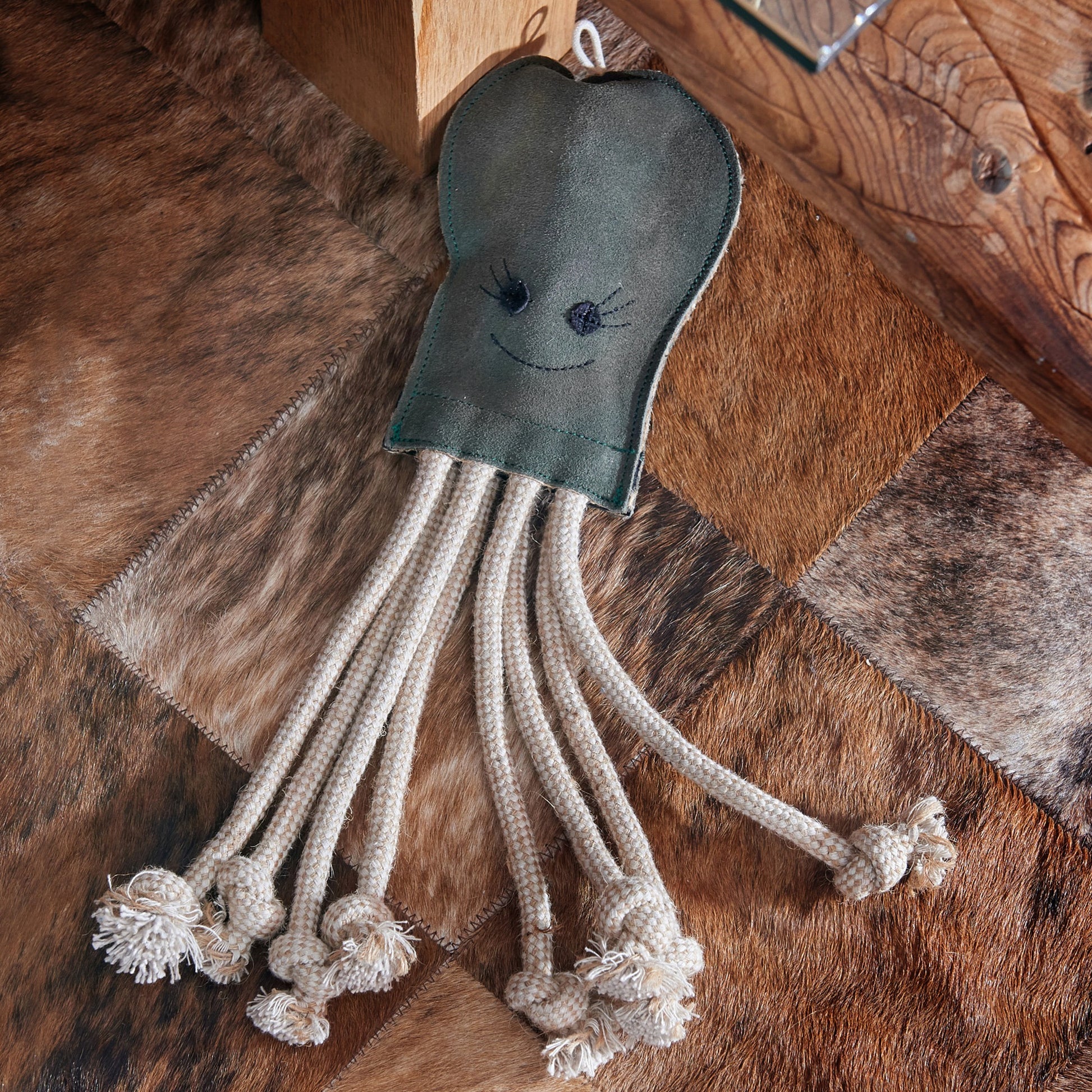 Green and wilds eco dog toy, Olive the octopus