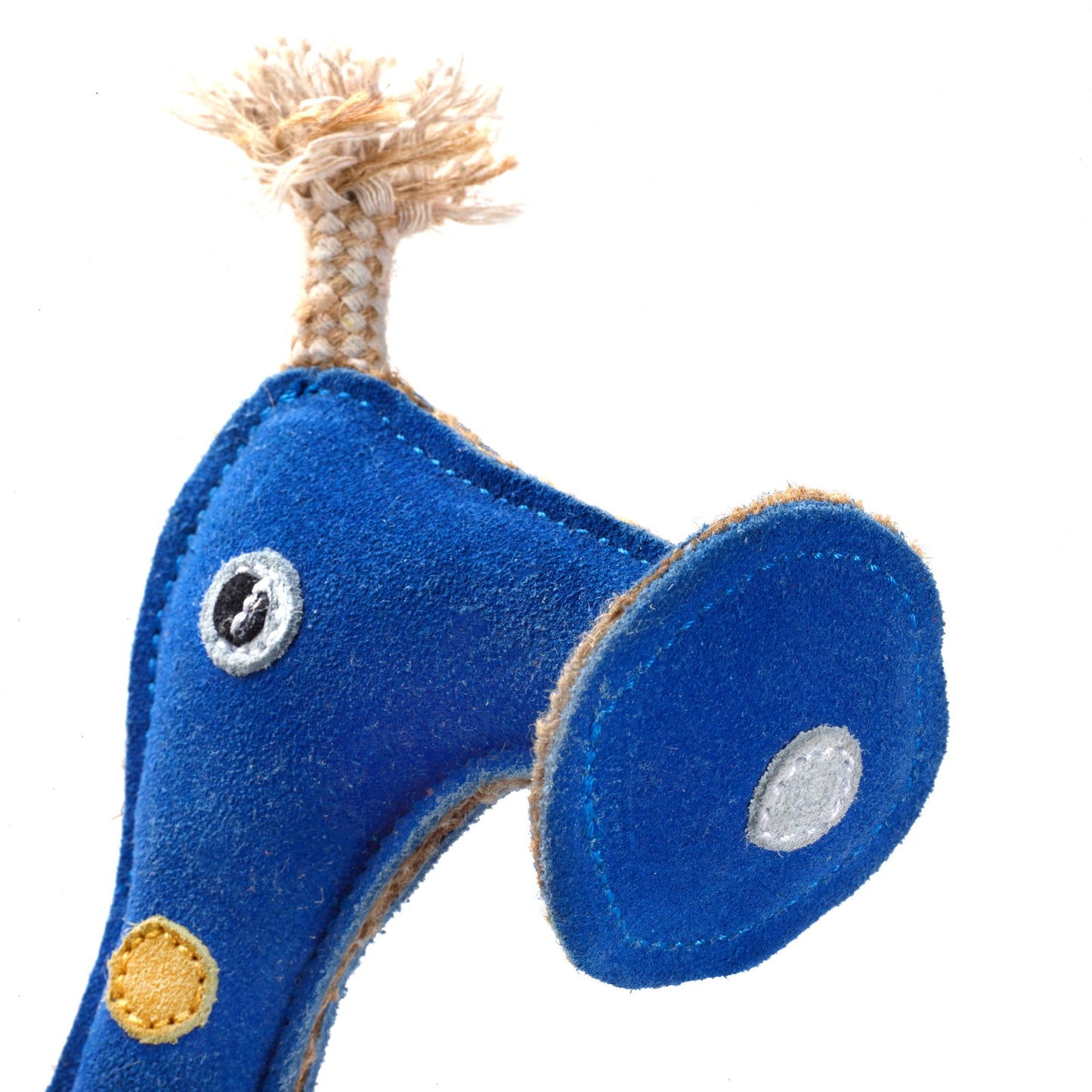 Blue and Yellow Green and wilds eco dog toy, Smorg