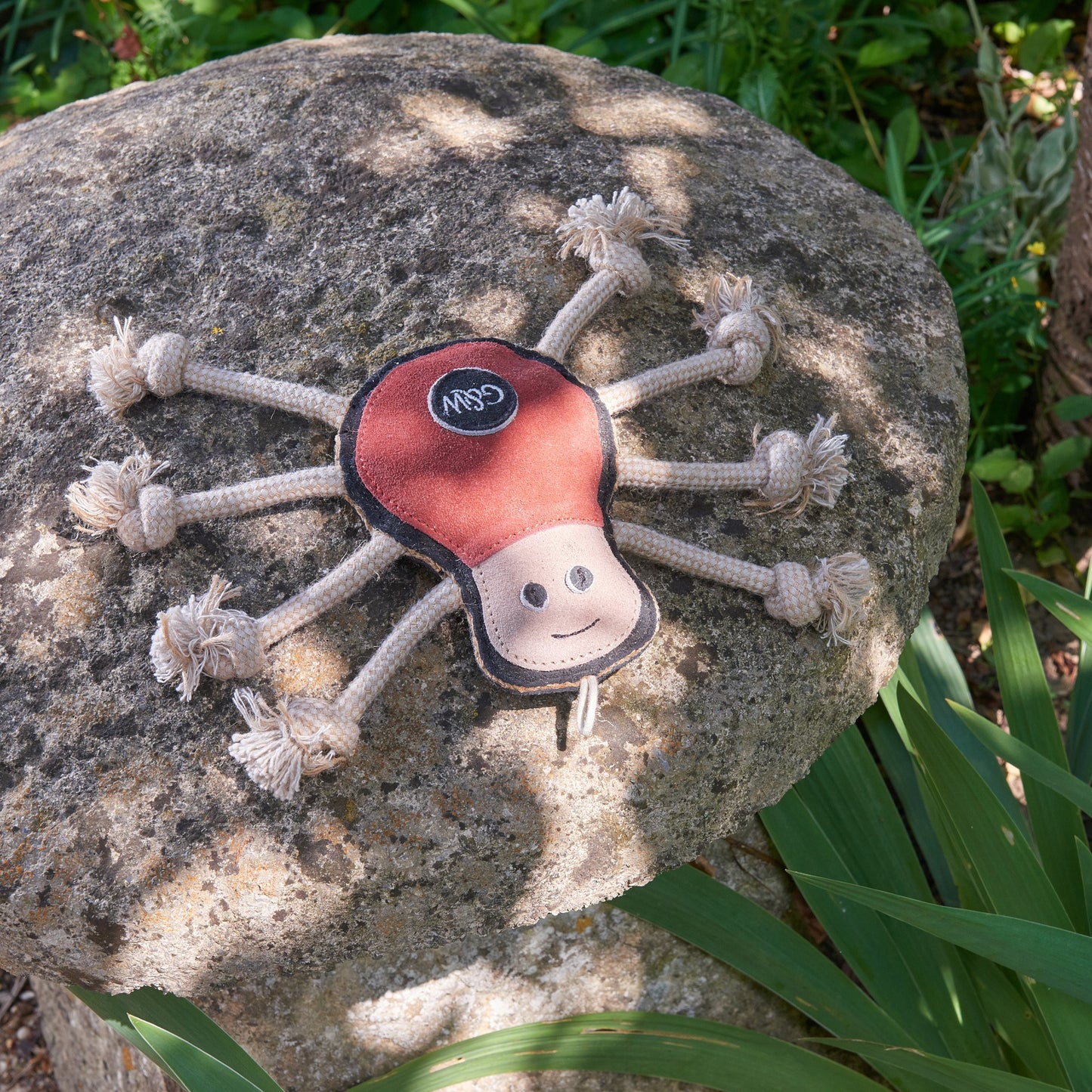 Green and wilds eco dog and puppy toy, Spike the spider