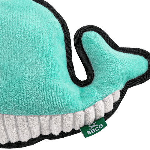 Beco rough and tough recycled whale for playful dogs and puppies